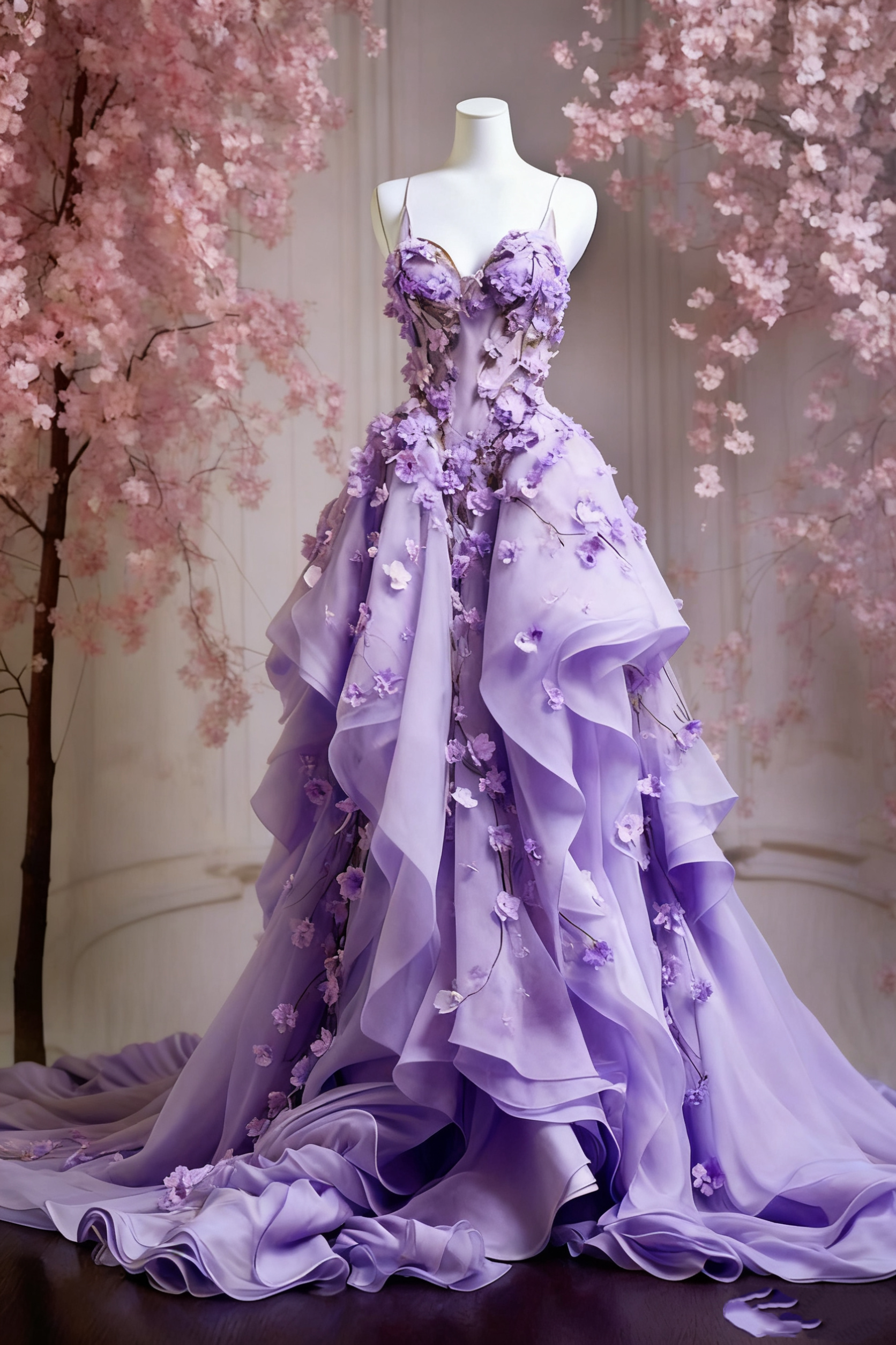 A Line Pink Tulle Long Prom Dress, Evening Formal Dress
