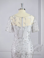 A-Line/Princess Bateau Floor-Length Tulle Mother of the Bride Dress With Ruffles