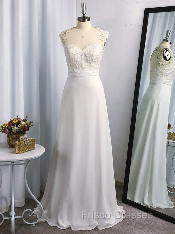 A-Line/Princess Floor-Length Applique Sleeveless Chiffon Sweetheart Dress