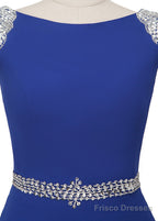 A-Line/Princess Sweep Train Chiffon Prom Dresses