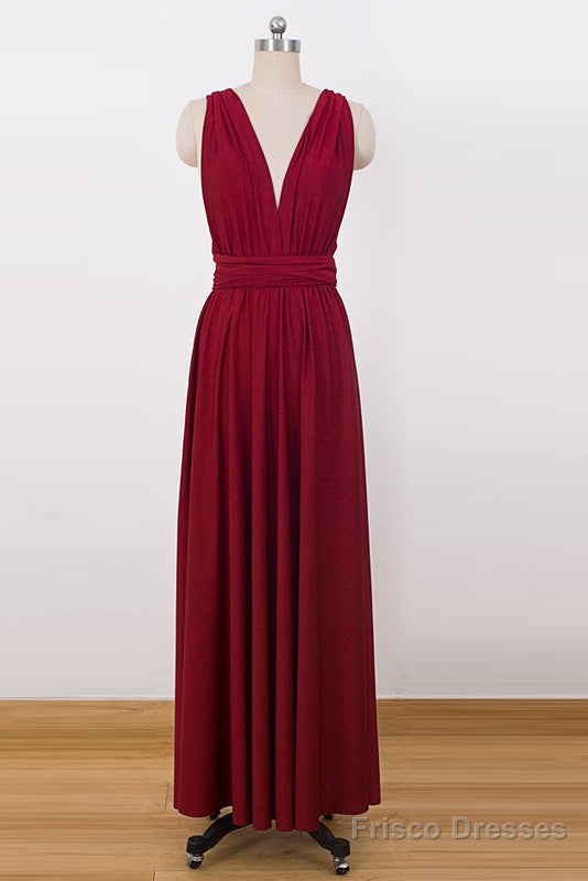 A-Line/Princess Tulle Sleeveless Convertible Bridesmaids Dresses Main image