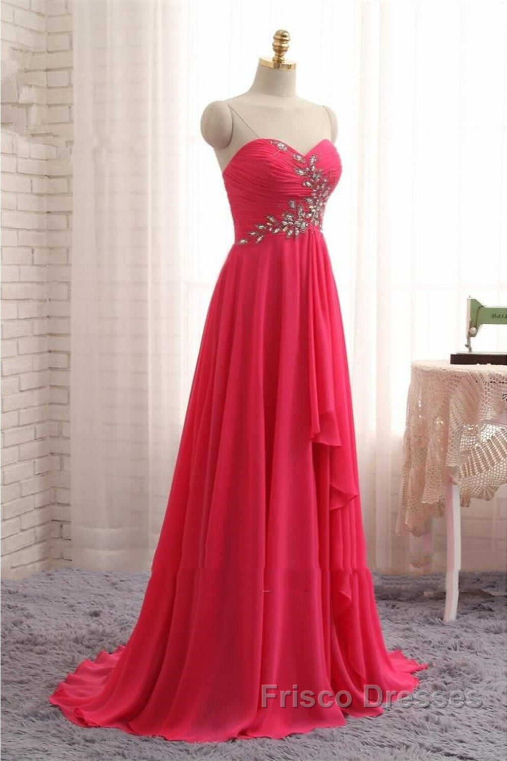 A-Line Formal Prom Dress Elegant Dress Formal Asymmetrical Sleeveless Strapless Chiffon Backless With Rhinestone Ruched Ruffles
