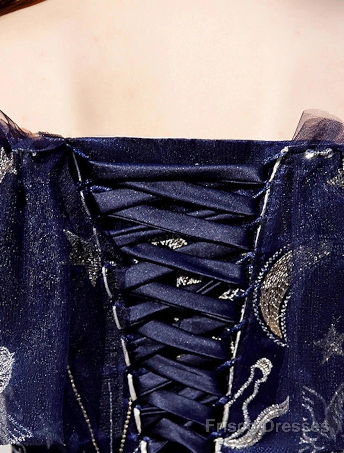 A-Line Prom Dresses Elegant Dress Wedding Guest Party Wear Floor Length Short Sleeve Off Shoulder Tulle With Embroidery Tiered