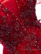 A-Line Formal Prom Dress Luxurious Dress Wedding Guest Formal Evening Floor Length Short Sleeve Spaghetti Strap Tulle