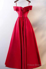 A-Line Prom Dresses Open Back Dress Wedding Guest Floor Length Short Sleeve Off Shoulder Satin With Ruched