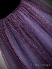 A-Line Prom Dresses Sparkle & Shine Dress Prom Floor Length Short Sleeve Scoop Neck Tulle With Sequin