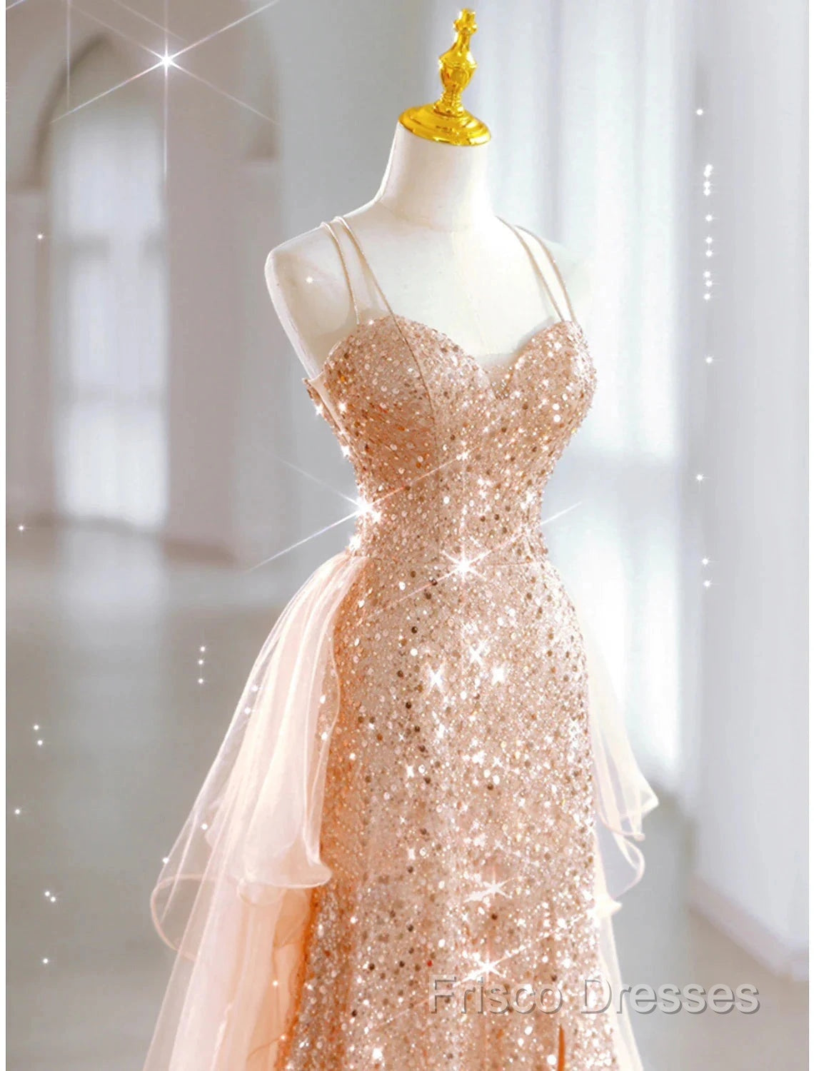 A-Line Formal Prom Dress Sparkle & Shine Dress Wedding Guest Sweet 16 Floor Length Sleeveless Sweetheart Tulle With Sequin