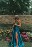 Line Simple Stunning Long Prom Dresses Formal Evening Gowns