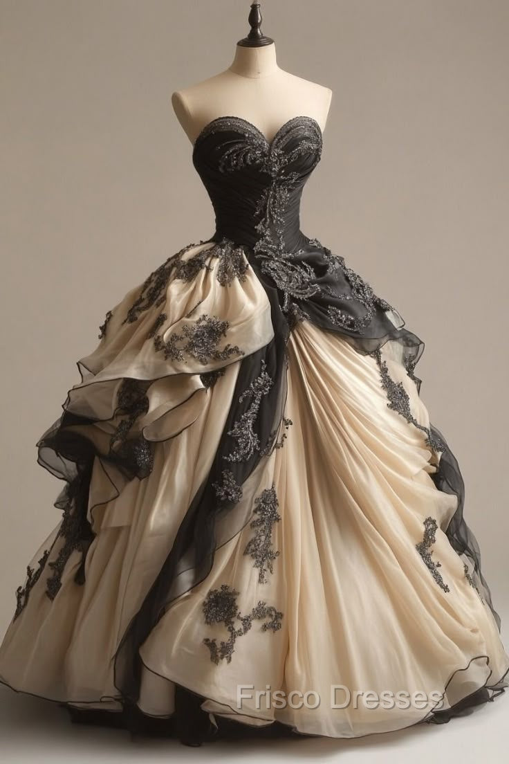 A-Line Sweetheart Neck Chiffon Beaded Long Formal Prom Dress Retro Applique Adult Ceremony Dress Secondary image