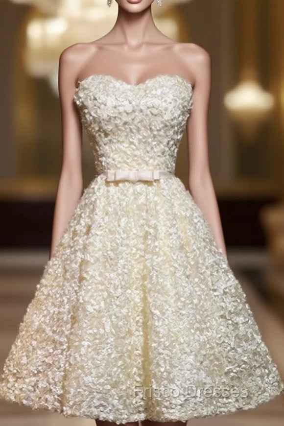 A Line Sweetheart Neck Homecoming Dress Sleeveless Mini Dress Main image