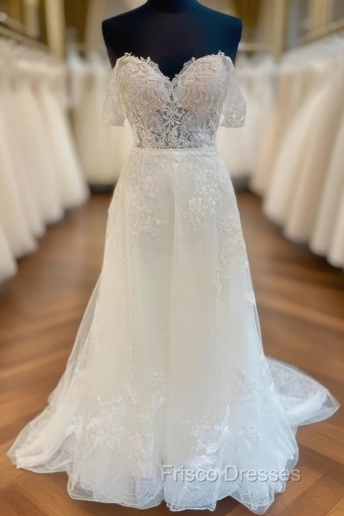 A-Line Tulle/Lace Wedding Dress Main image