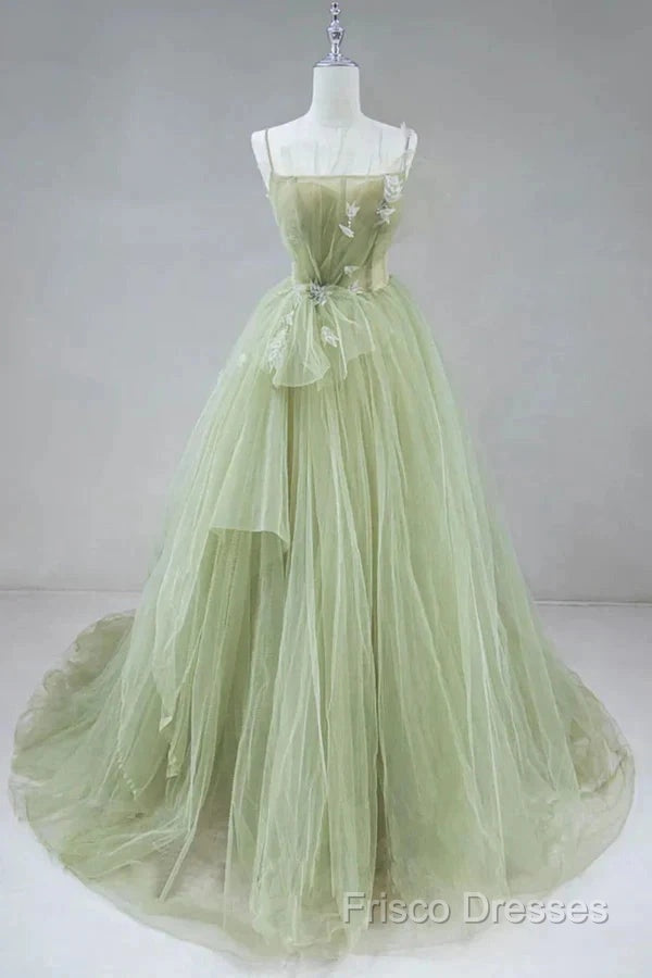 A-Shaped Tight Fitting Corset With Sage Green Chiffon On The Back Long Adult Dress Sage Formal Prom Dress