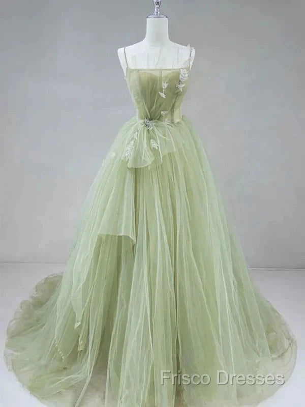 A-Shaped Tight Fitting Corset With Sage Green Chiffon On The Back Long Adult Dress Sage Formal Prom Dress
