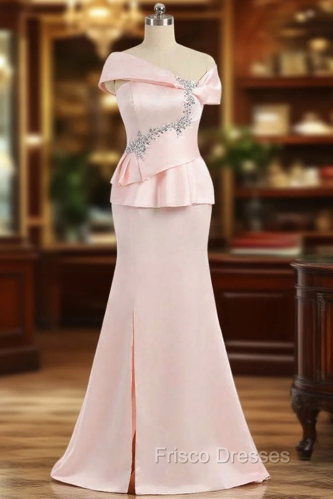 Amazing Pink Mother Of The Bride Dress Mermaid V-neck Cap Sleeves Main image