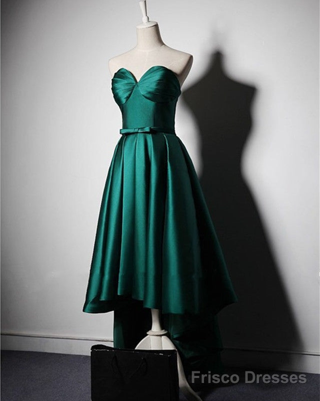 Asymmetric Bridesmaid Dresses Satin Sweetheart Corset Main image