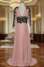 Attractive Long Evening Dress Deep V-neck Long Sleeves Mother of the Bride Dress