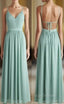 Backless Bridesmaid Dress Chiffon bridesmaid Dress long bridesmaid Dress