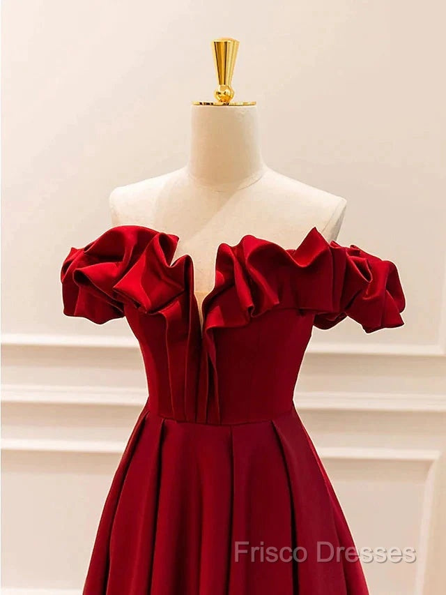 Ball Gown A-Line Formal Gown Empire Dress Formal Prom Floor Length Sleeveless V Neck Jersey With Pleats Strappy