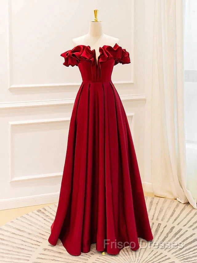 Ball Gown A-Line Formal Gown Empire Dress Formal Prom Floor Length Sleeveless V Neck Jersey With Pleats Strappy