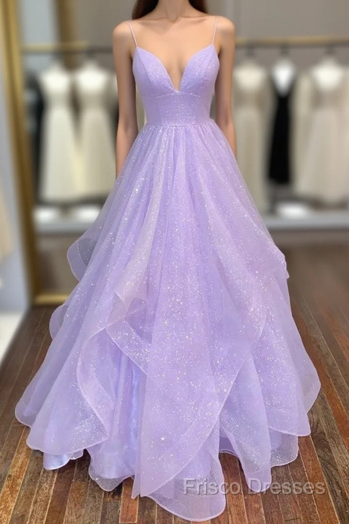 Ball Gown A-Line Formal Prom Dress Dress Formal Floor Length Sleeveless Tulle Backless With Pleats Ruffles Main image