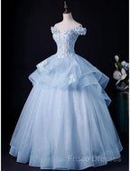 Ball Gown Formal Gown Minimalist Dress Formal Wedding Guest Floor Length Sleeveless Off Shoulder Tulle Backless With Pleats Appliques