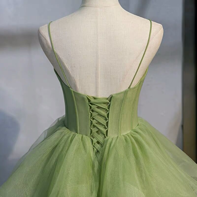 Ball Gown, Green Prom Dresses Vintage Prom Dress