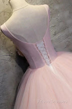 Ball Gown Long Formal Prom Dress Flowers Gorgeous Quinceanera Dress With Flowers