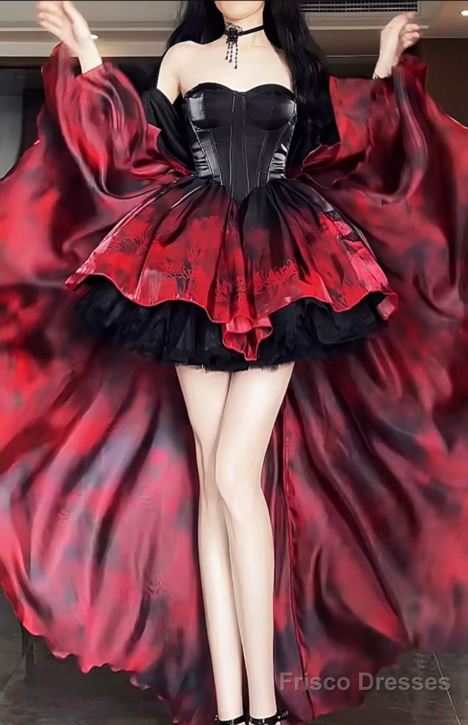 Ball Gown Party Dress Lolita Dress Christmas Dress Burgundy Birthday Dresses Secondary image