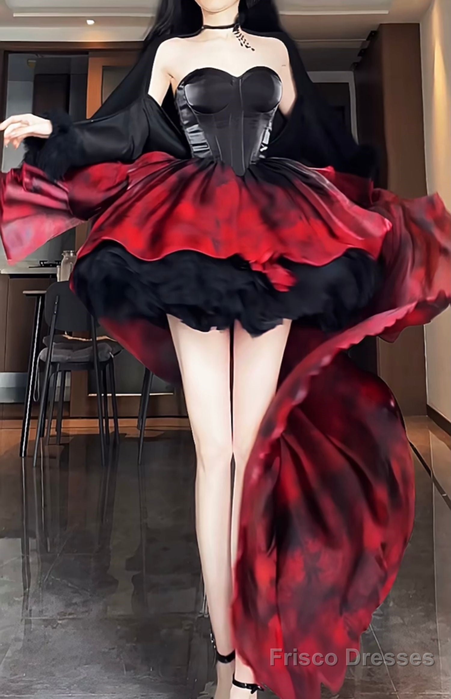 Ball Gown Party Dress Lolita Dress Christmas Dress Burgundy Birthday Dresses Main image