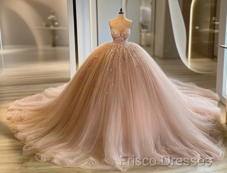 Ball Gown Pink Formal Prom Dress Quinceanera Dress Ed600