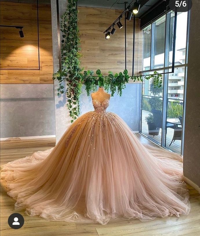 Ball Gown Pink Prom Dresses Quinceanera Dresses