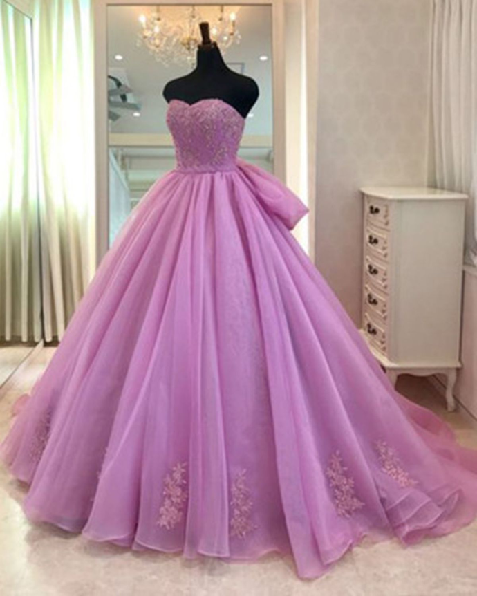 Ball Gown Prom Dress Floor Length Tulle Quinceanera Dress Main image