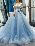 Ball Gown Formal Prom Dress Floral Dress Quinceanera Court Train Short Sleeve Sweetheart Lace With Pleats Appliques