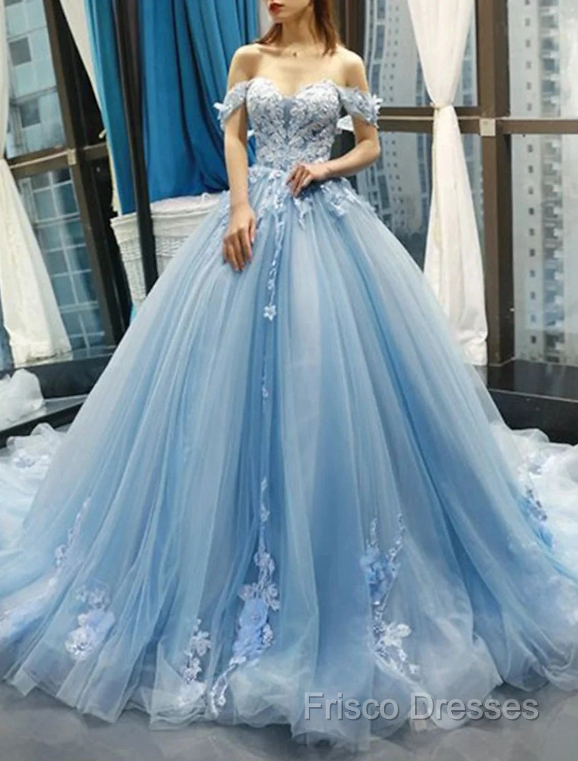 Ball Gown Formal Prom Dress Floral Dress Quinceanera Court Train Short Sleeve Sweetheart Lace With Pleats Appliques
