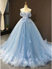 Ball Gown Prom Dresses Floral Dress Quinceanera Court Train Short Sleeve Sweetheart Lace With Pleats Appliques