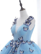 Ball Gown Formal Prom Dress Luxurious Dress Engagement Court Train Sleeveless V Neck Tulle With Pleats Appliques 2