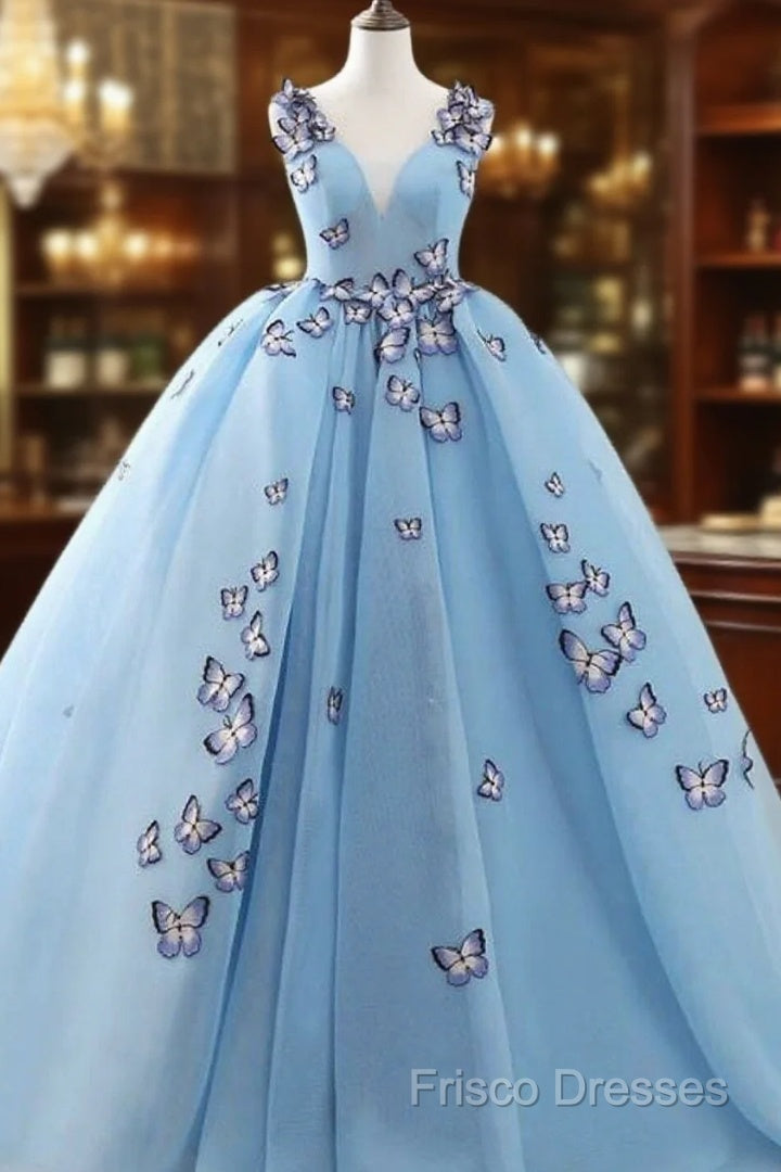 Ball Gown Formal Prom Dress Luxurious Dress Engagement Court Train Sleeveless V Neck Tulle With Pleats Appliques 2 Main image
