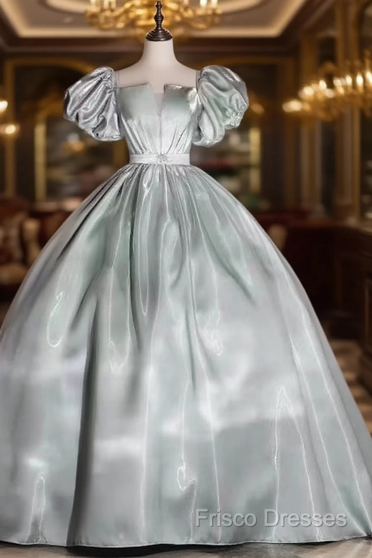 Ball Gown Puffy Sleeves Quinceanera Formal Prom Dress Main image