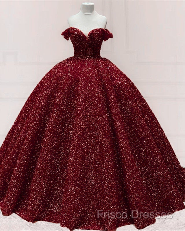 Ball Gown Sparkly Dress Off The Shoulder Secondary image