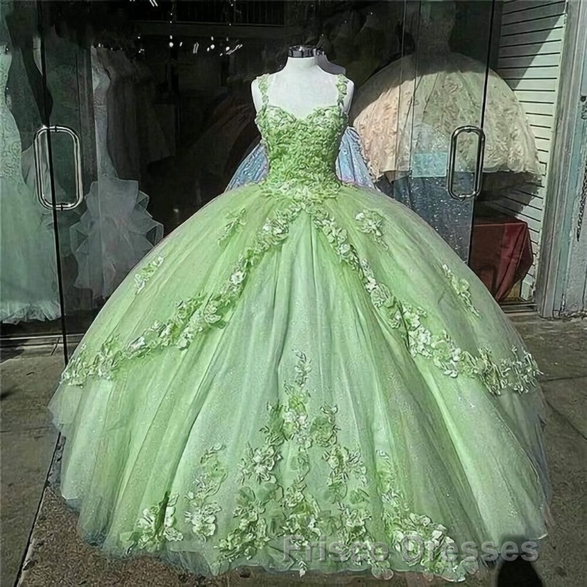 Ball Gown Sweet 16 Dress Princess Quinceanera Dress Lace Appliques Sweet 15 Party Formal Prom Ball Gowns