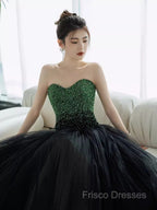 Ball Gown Sweetheart Tulle Black Formal Prom Dress Formal Dress