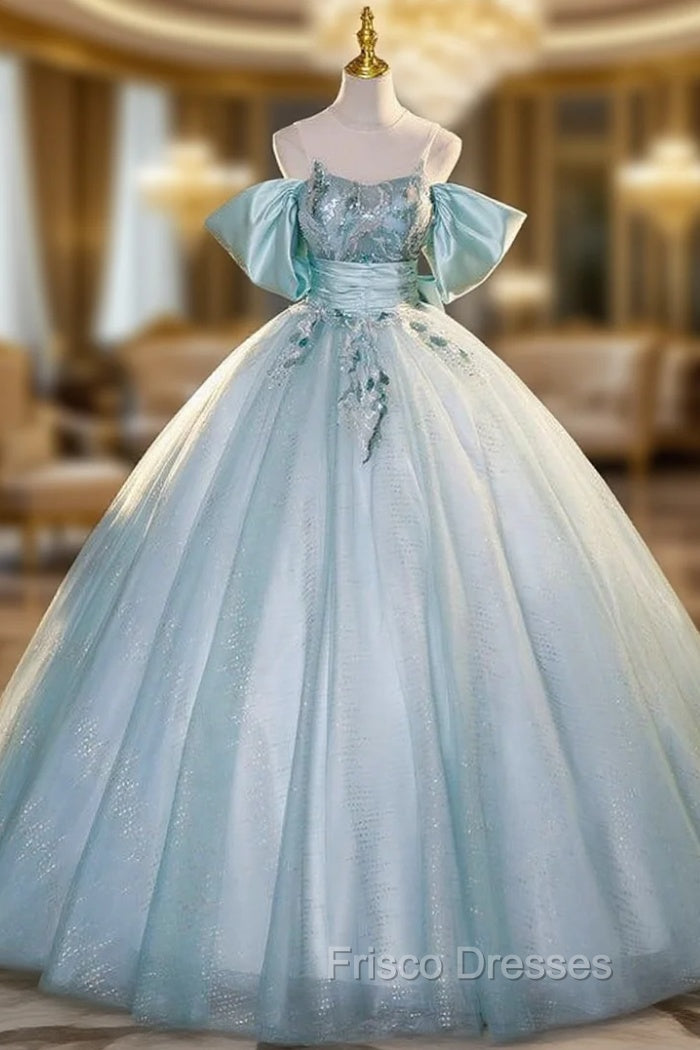 Ball Gown Tulle Sequins Appliques Quinceanera Dress Main image