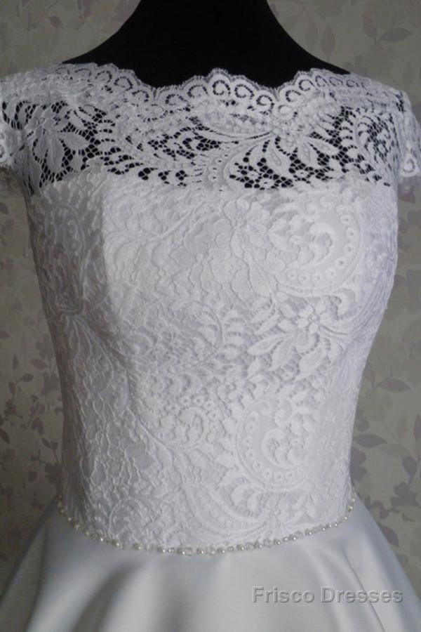 Knee-Length Cap Sleeves Open Back White Homecoming Dress
