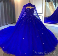 Beaded Appliques Wedding Dress, Prom Dresses