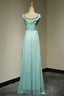 Beaded Bridesmaid Dresses Long Chiffon
