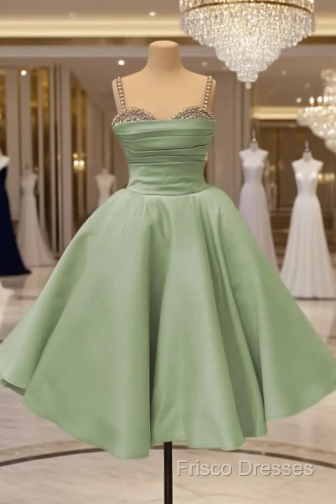 Beaded Sweetheart Mini Satin Ball Gown Main image
