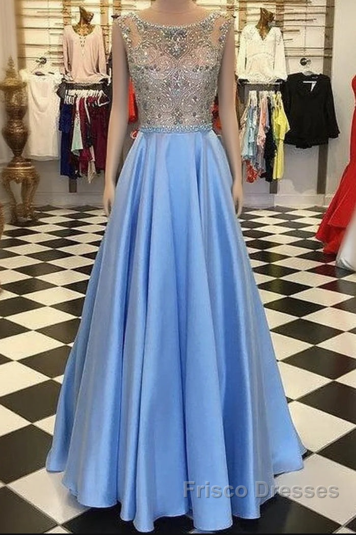 Beading Long Formal Prom Dress,Formal Prom Dress,Pageant Dress,Evening Dress,Ball Dance Dress,Graduation School Party Gown