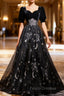 Beautiful A-line Simple Black Floor Length Party Dress, Black Long Formal Prom Dress