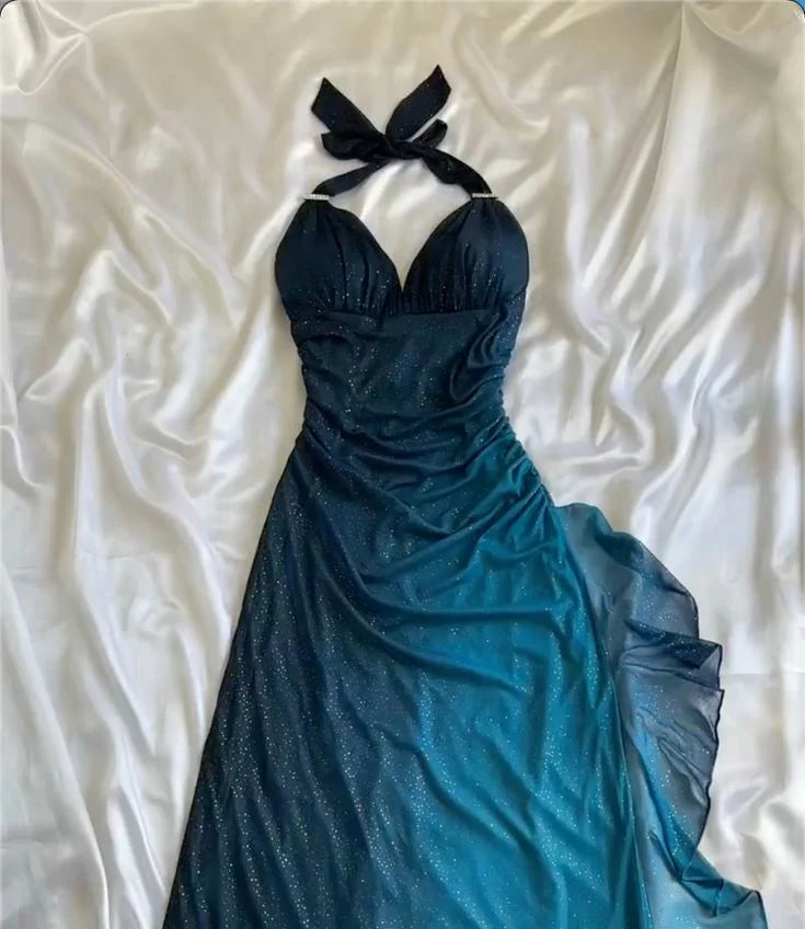 Beautiful Halter Birthday Party Dresses Red Prom Dresses Main image