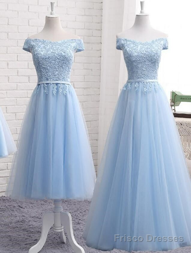 Beautiful Light Blue Party Dress, Charming Blue Bridesmaid Dress , Party Dress Main image